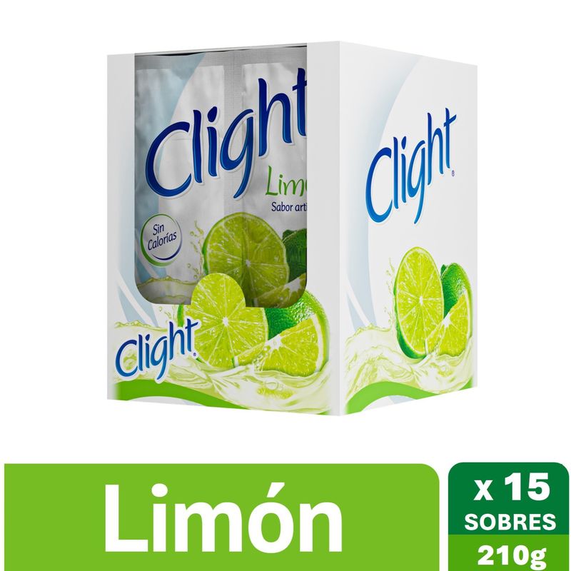 CLIGHT - Bebida en Polvo Clight Limón 14 g Caja 15 Un