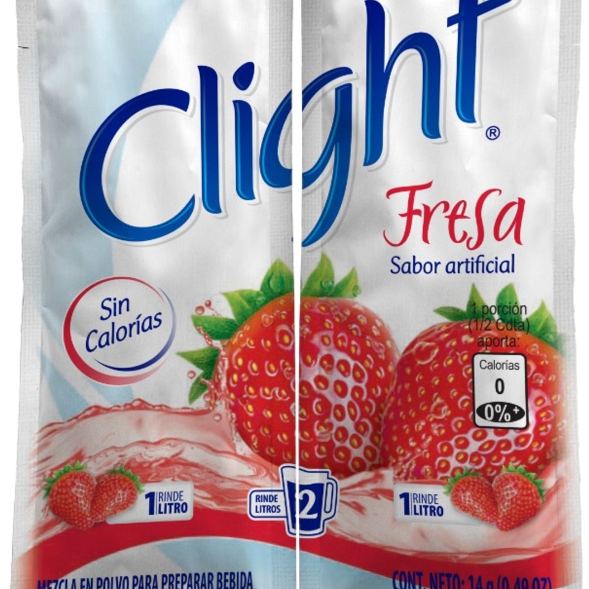 CLIGHT - Bebida en Polvo Clight Fresa Caja 15 Sobres