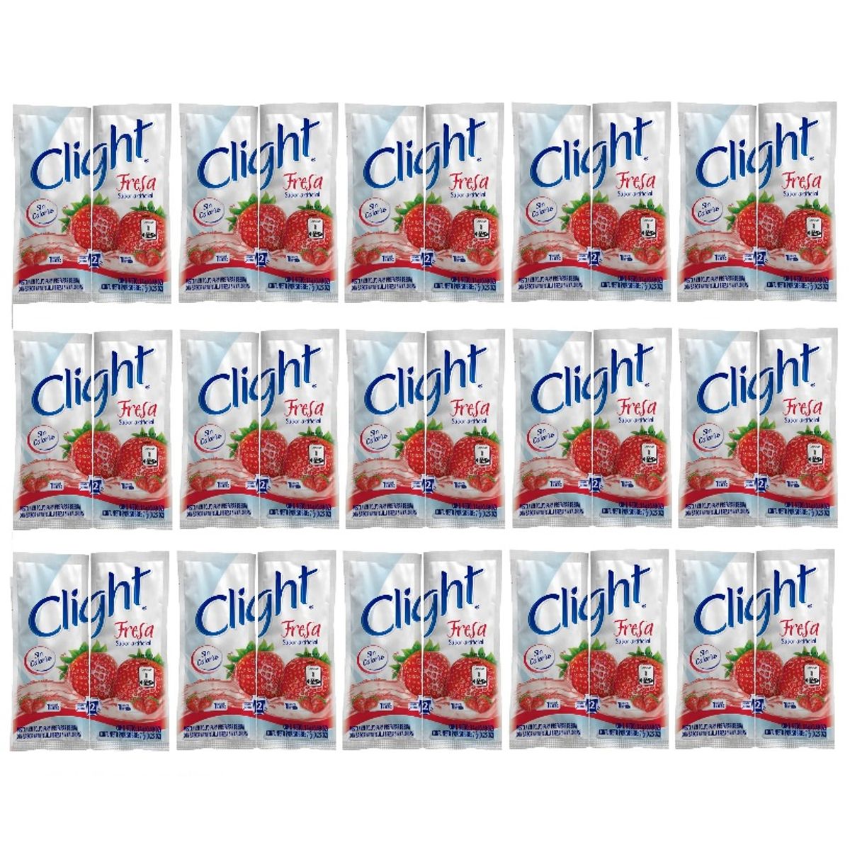 CLIGHT - Bebida en Polvo Clight Fresa Caja 15 Sobres