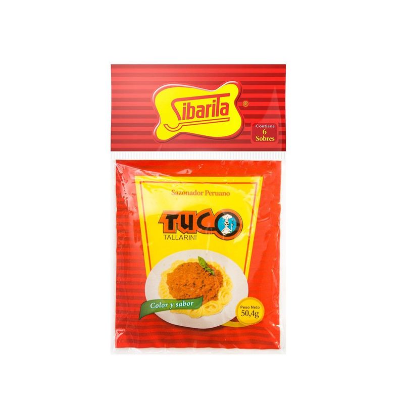 SIBARITA - Sazonador Tuco Sibarita Tallarines Bolsa 6 Und