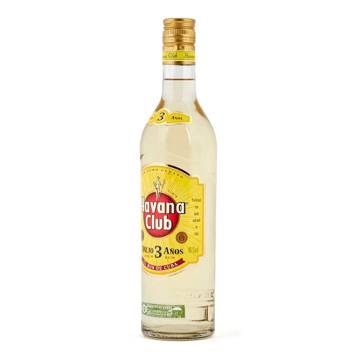 HAVANA CLUB - Ron Havana Club 3 Años Botella 700 mL
