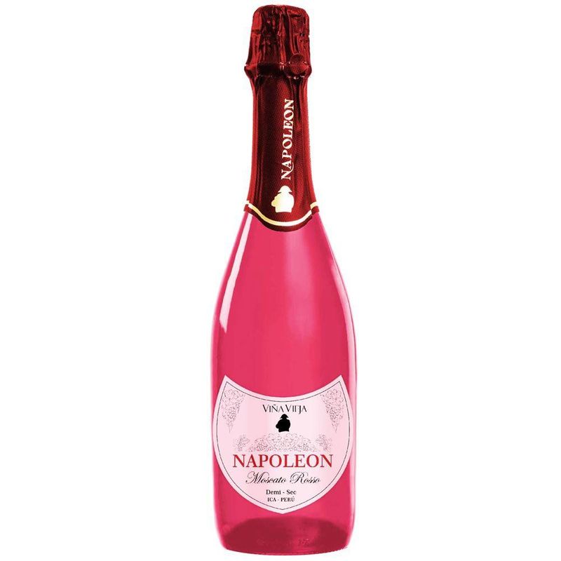 VIÑA VIEJA - Espumante Viña Vieja Napoleón Moscato Rosso Botella 750 mL