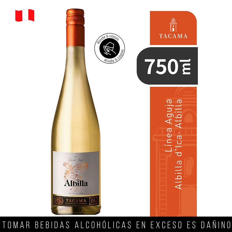 TACAMA - Vino Tacama Albilla de Ica Botella 750 mL