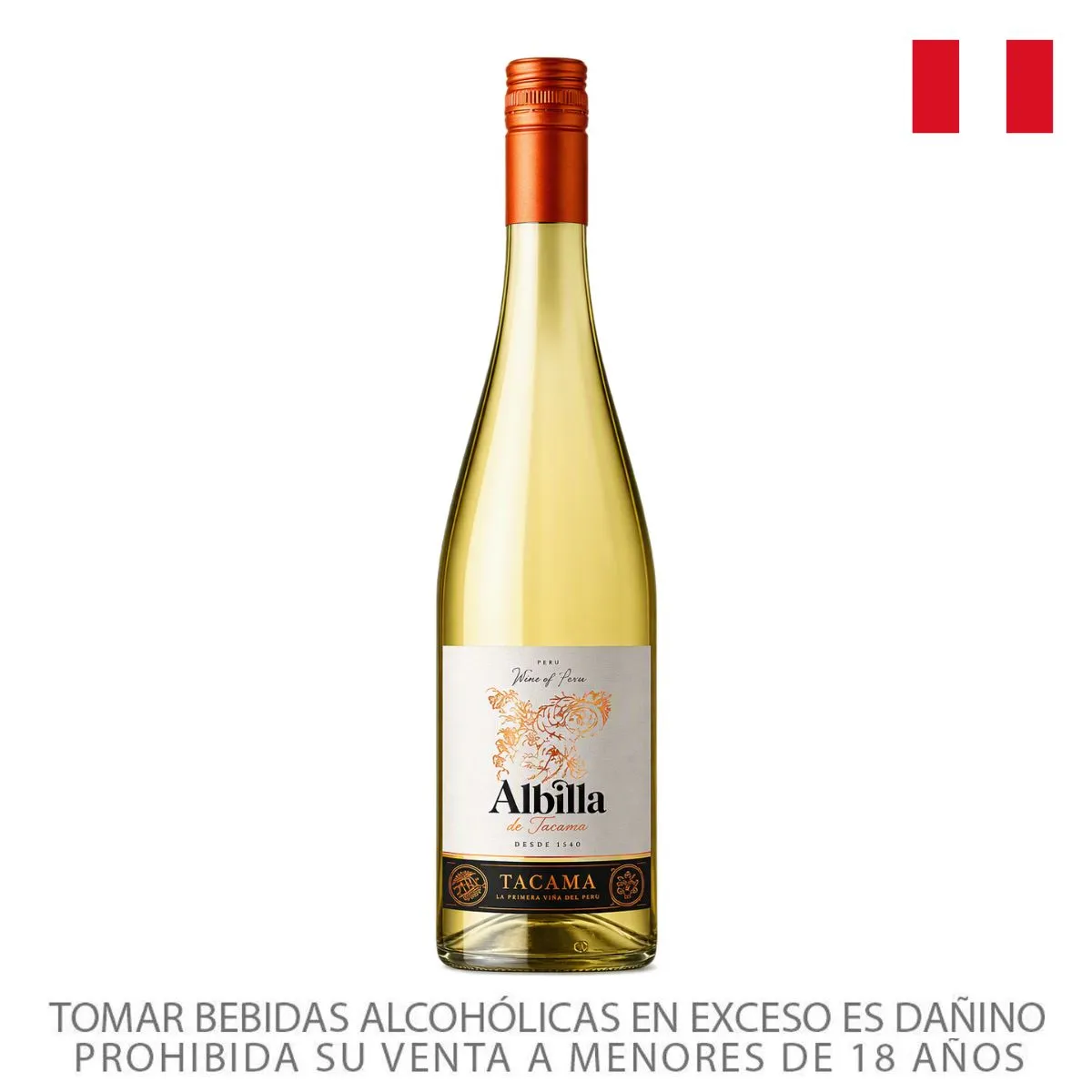 TACAMA - Vino Tacama Albilla de Ica Botella 750 mL