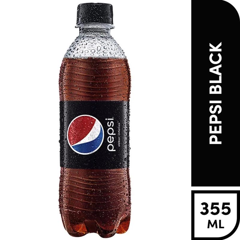 PEPSI BLACK - Gaseosa Pepsi Black Zero Botella 355 mL