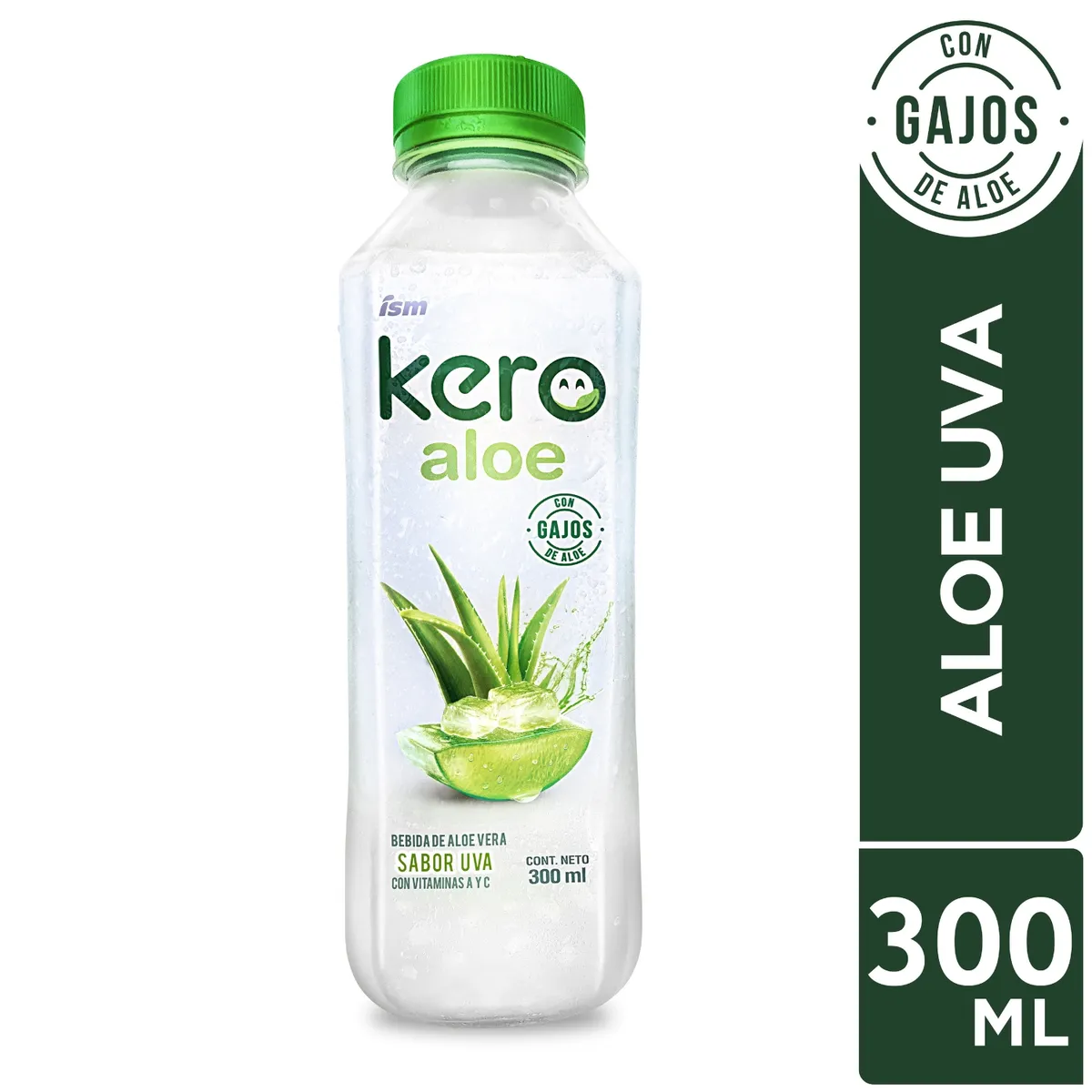 KERO - Bebida Kero Aloe Vera Uva Botella 300 mL