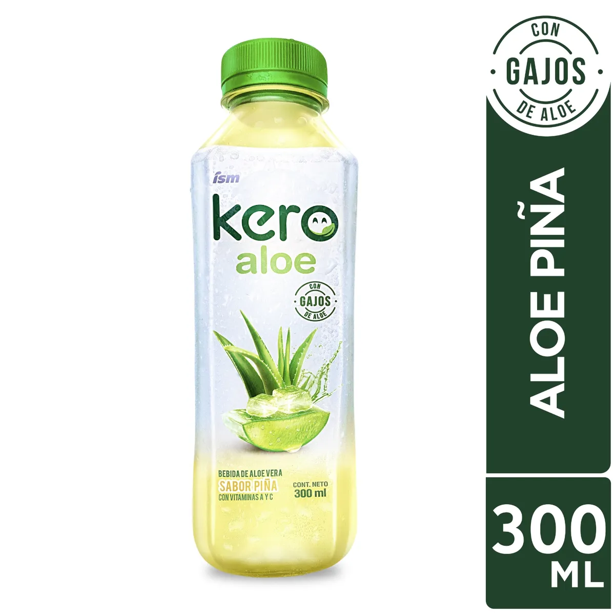 KERO - Bebida Kero Aloe Vera Piña Botella 300 mL