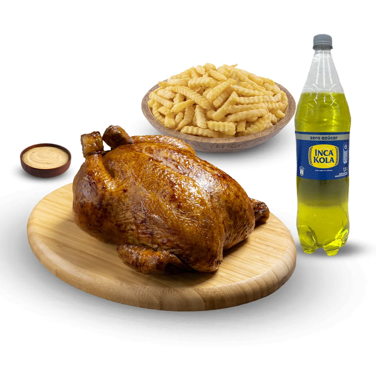 TOTTUS - Pollo Rostizado + Porción De Papas + Inca Kola Sin Azúcar 1.5 L