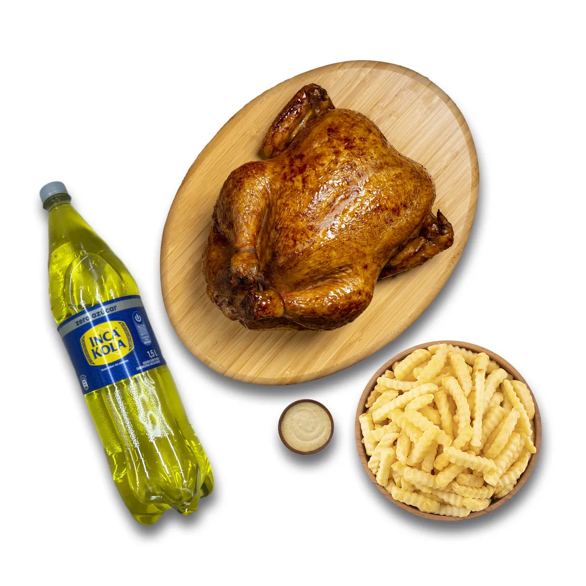 TOTTUS - Pollo Rostizado + Porción De Papas + Inca Kola Sin Azúcar 1.5 L