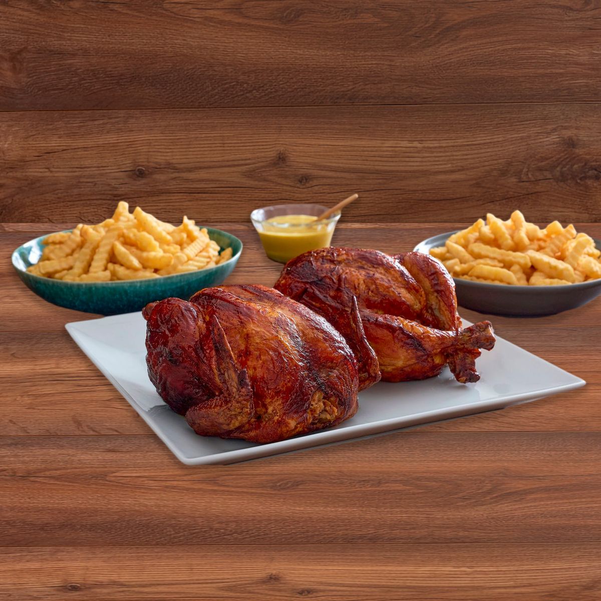 TOTTUS - 2 Pollos Rostizados + 2 Papas + 1 Ají