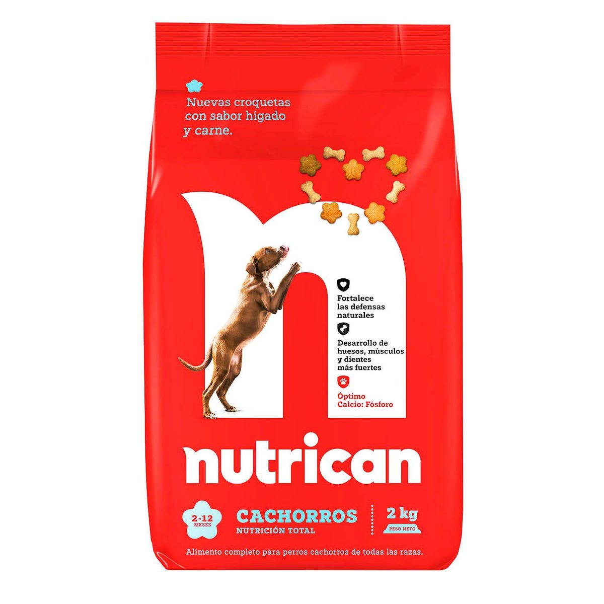 NUTRICAN - Alimento Seco Cachorros Nutrican Nutrición Total Bolsa 2 Kg