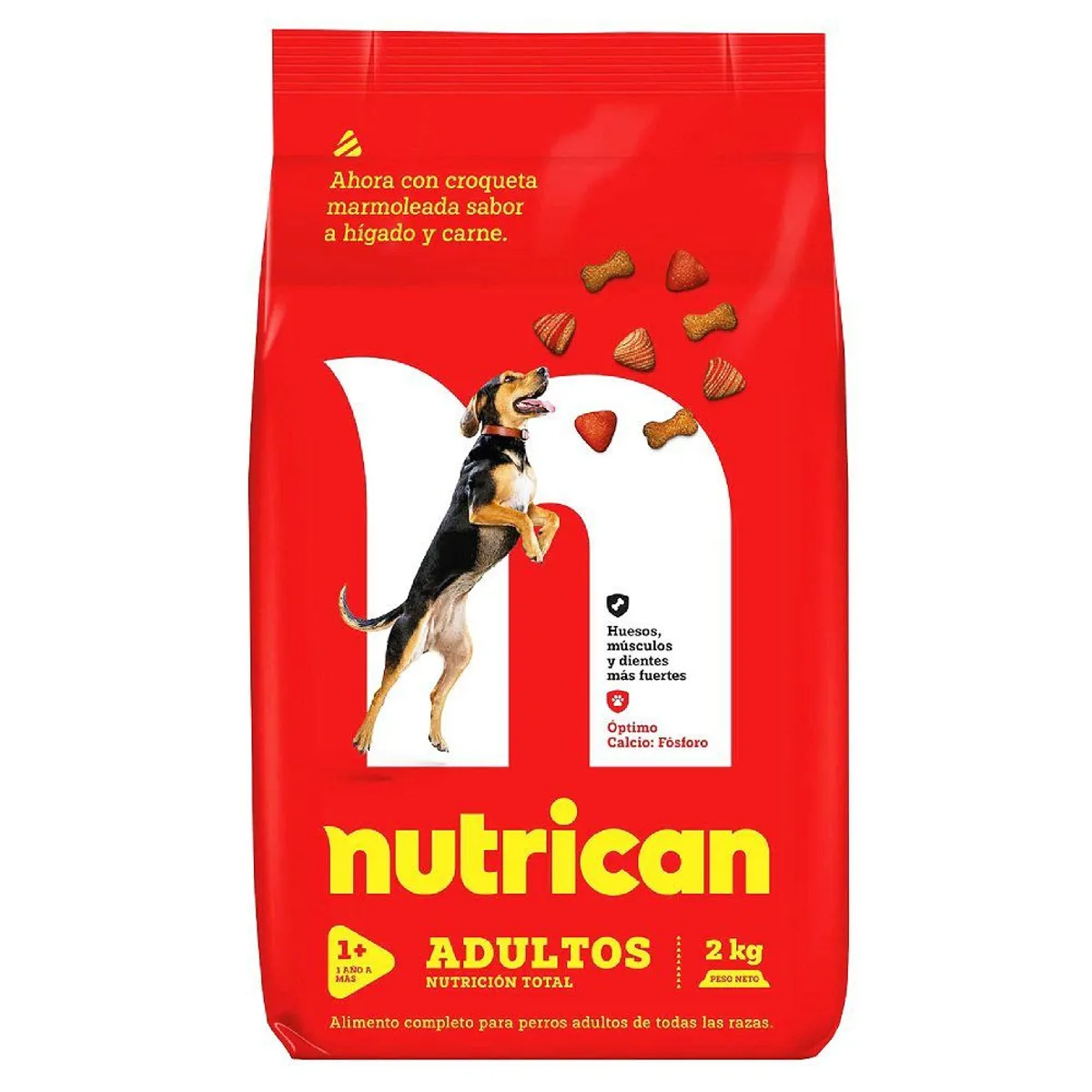 NUTRICAN - Alimento Seco Perros Adultos Nutrican Nutrición Total Bolsa 2 Kg