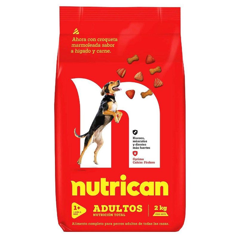 NUTRICAN - Comida para Perros Nutrican Adultos de +1 Año Hígado y Carne 2 kg