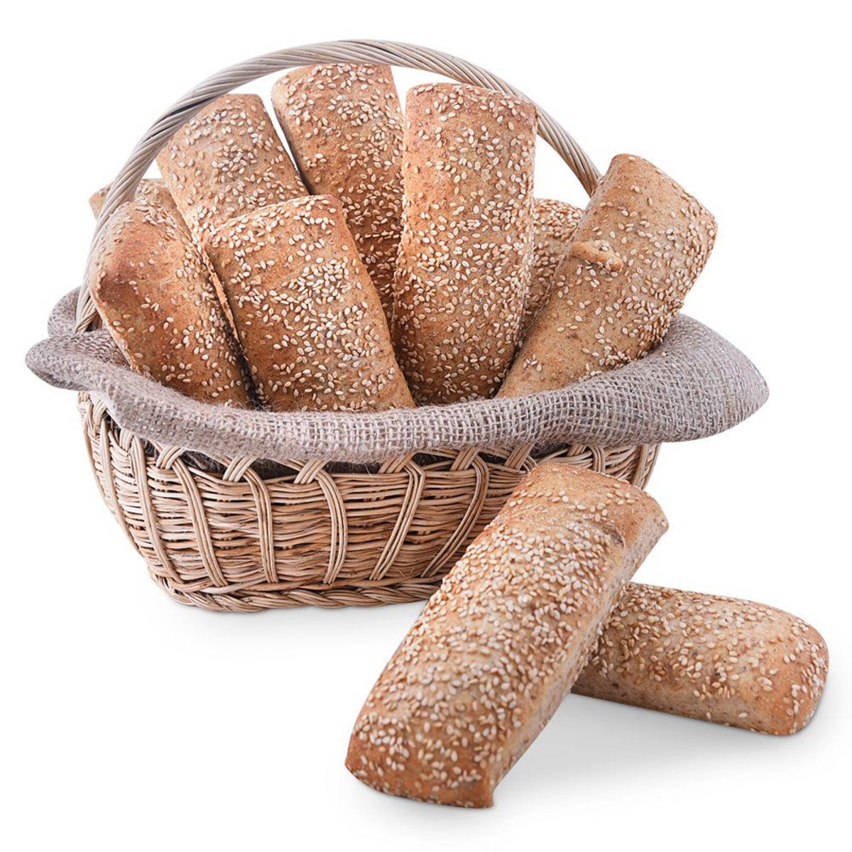 TOTTUS - Pan Ciabatta Con Salvado Y Ajonjolí 6 Unidades