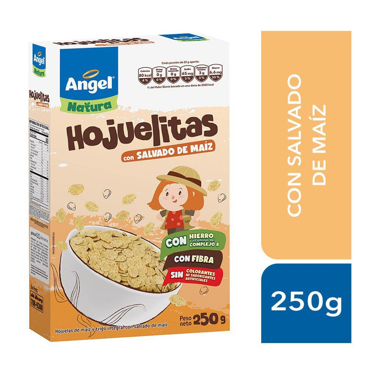 ANGEL - HJLA MAIZ TRIGO ANGEL NATURA HOJUELITAS CAJ X250G