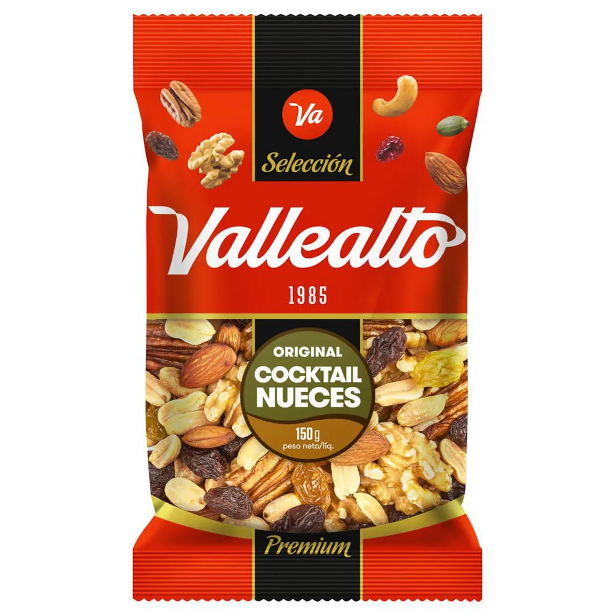VALLEALTO - Cocktail Nueces Vallealto Bolsa 150 g