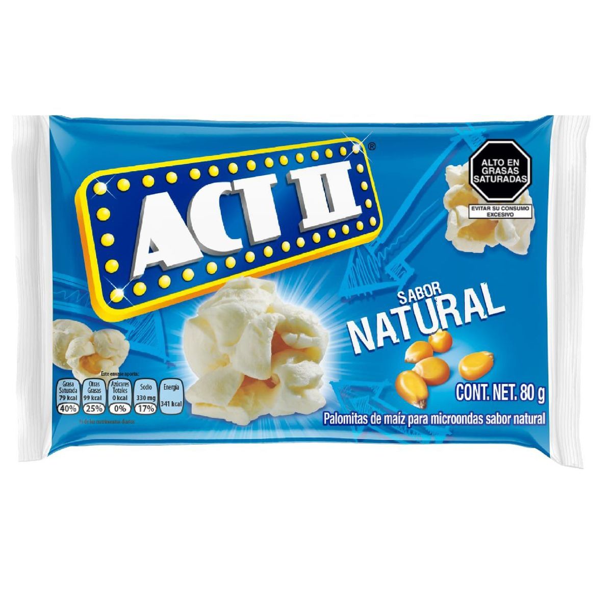 ACT II - Pop Corn Act II Natural Empaque 80 g