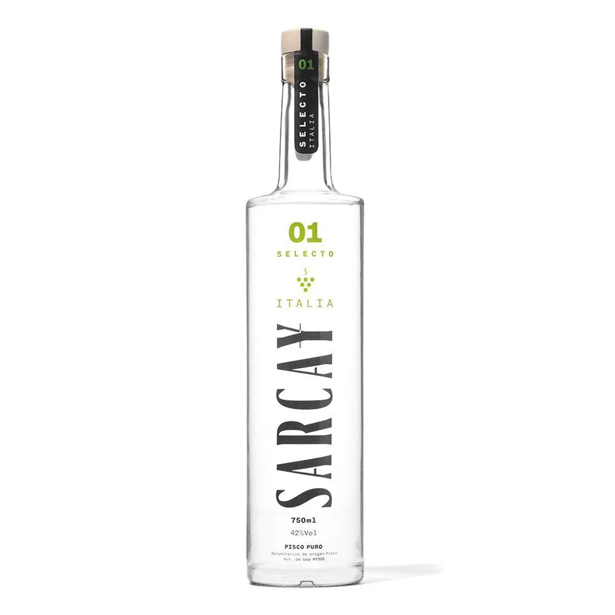 SARCAY - Pisco Puro Italia Sarcay Selecto Botella 750 mL