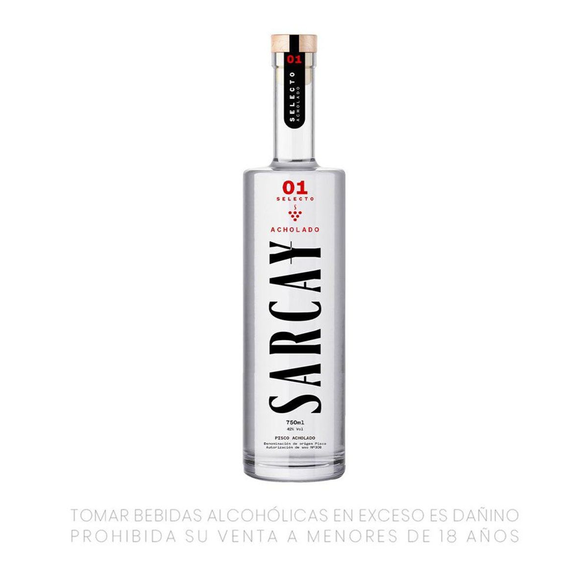 SARCAY - Pisco Acholado Sarcay Selecto Botella 750 mL