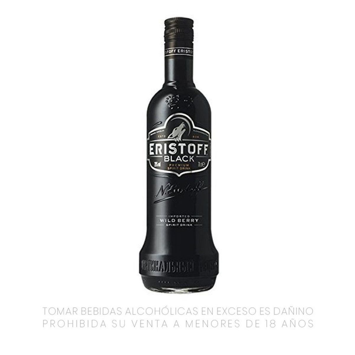 ERISTOFF - Vodka Eristoff Black Botella 700 mL