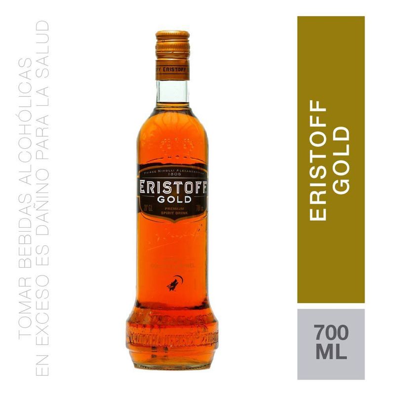 ERISTOFF - Vodka Eristoff Gold Botella 700 mL