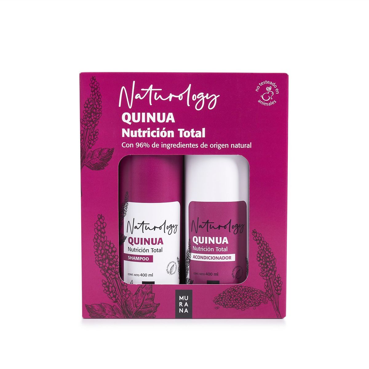 MURANA - Pack Murana Quinua Shampoo 400 mL + Acondicionador 400 mL