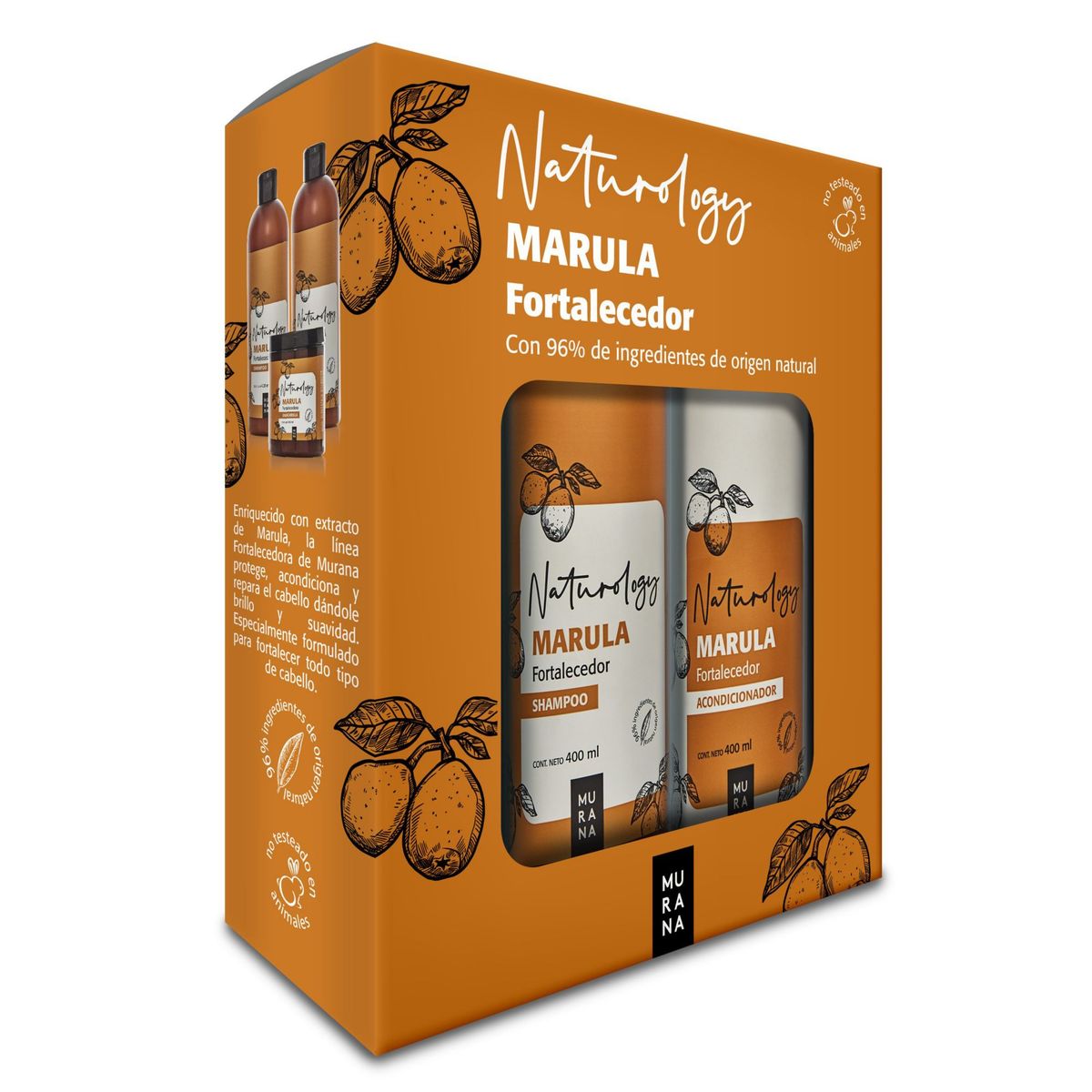 MURANA - Pack Murana Marula Shampoo 400 mL + Acondicionador 400 mL