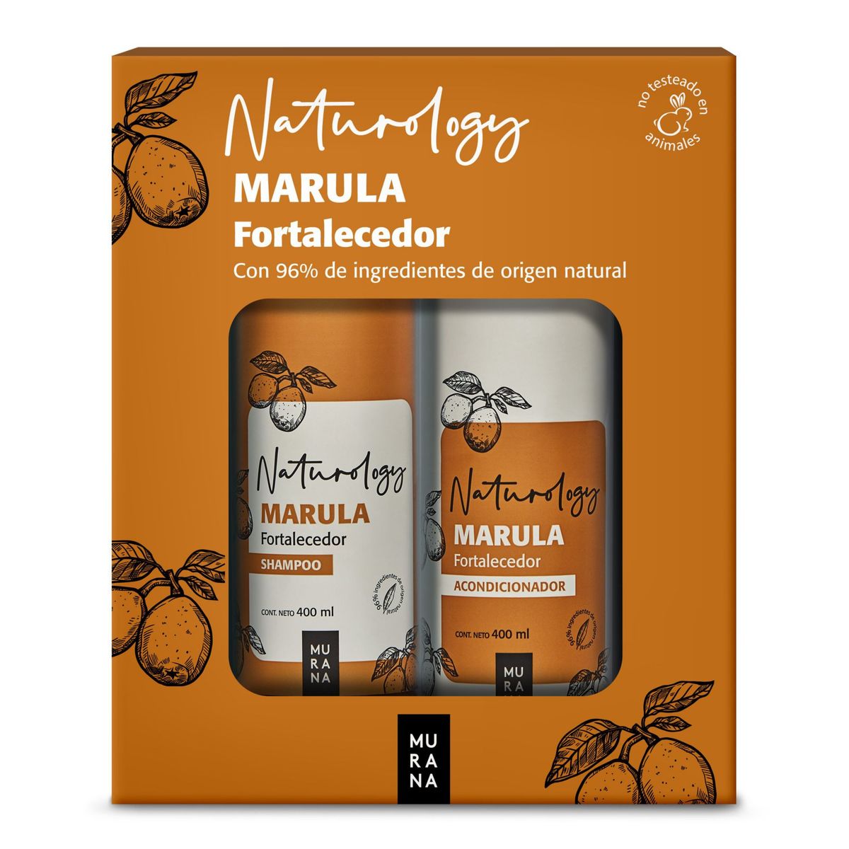 MURANA - Pack Murana Marula Shampoo 400 mL + Acondicionador 400 mL