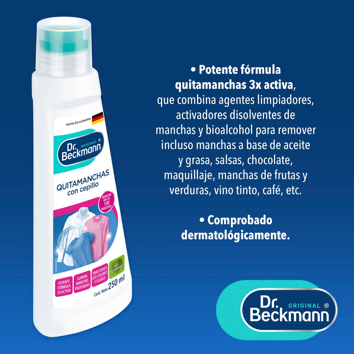 DR BECKMANN - Quitamanchas con Cepillo Dr. Beckmann Envase 250 mL