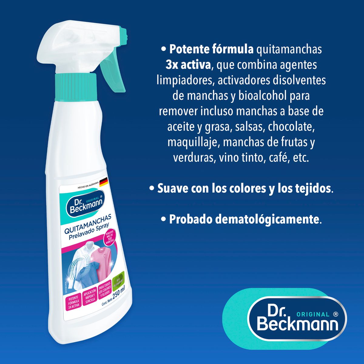 DR BECKMANN - Quitamanchas en Spray Dr. Beckmann Envase 250 mL