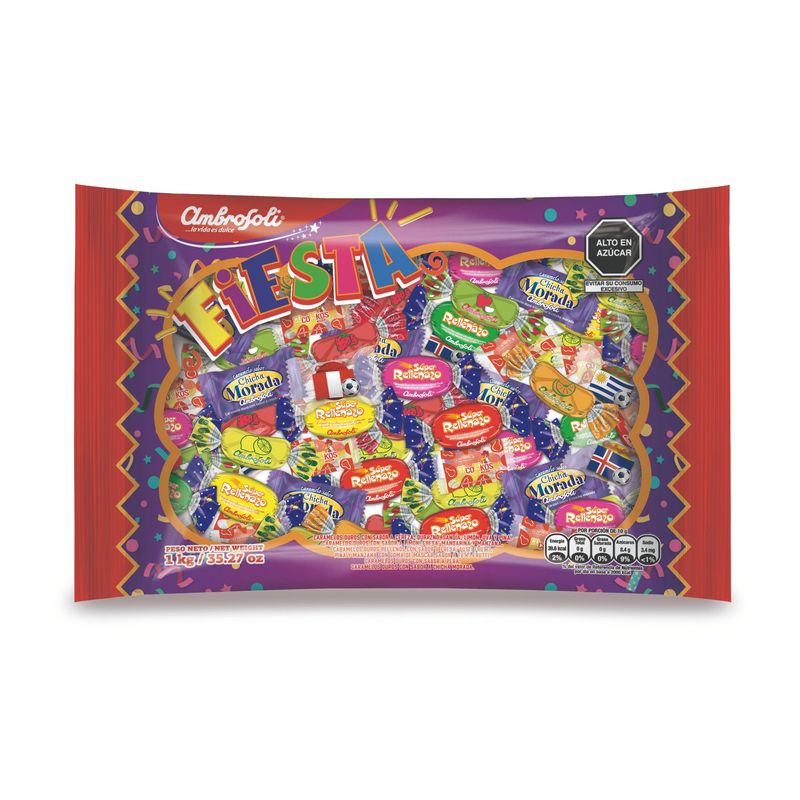 AMBROSOLI - Caramelo Duro Ambrosoli Festa Surtido Bolsa 1 Kg