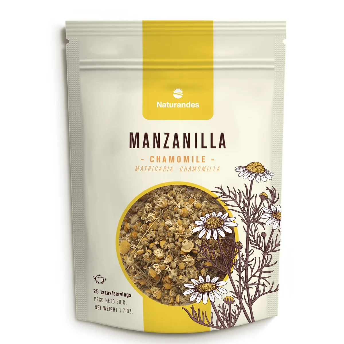 NATURANDES - Infusión Manzanilla Naturandes Doypack 50 g