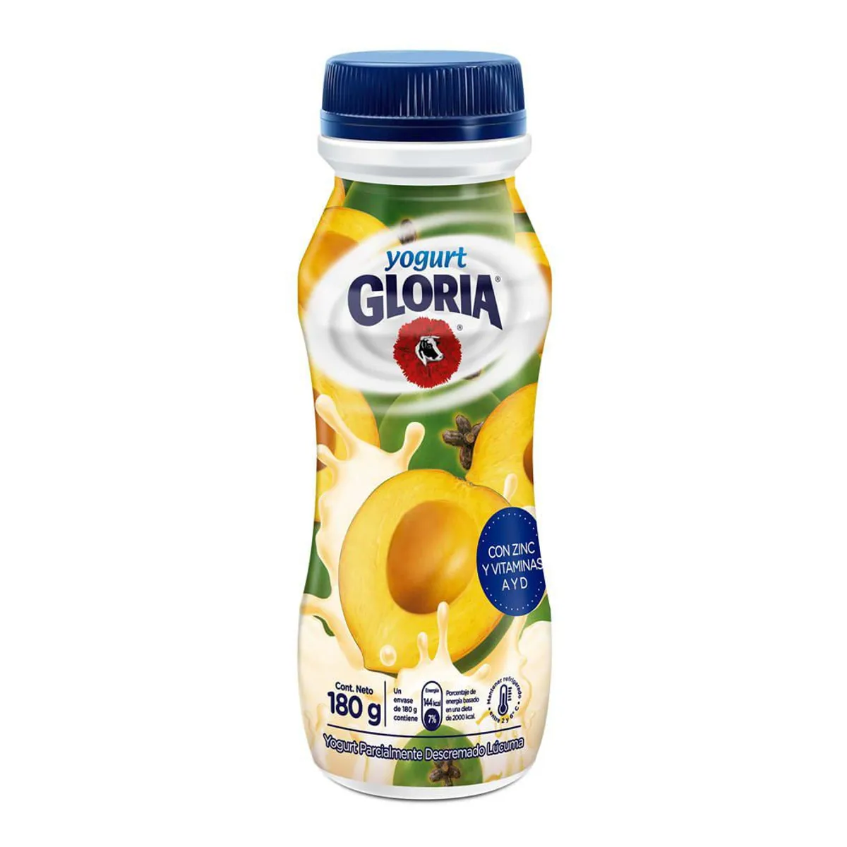 GLORIA - Yogurt Gloria Lúcuma Botella 180 g
