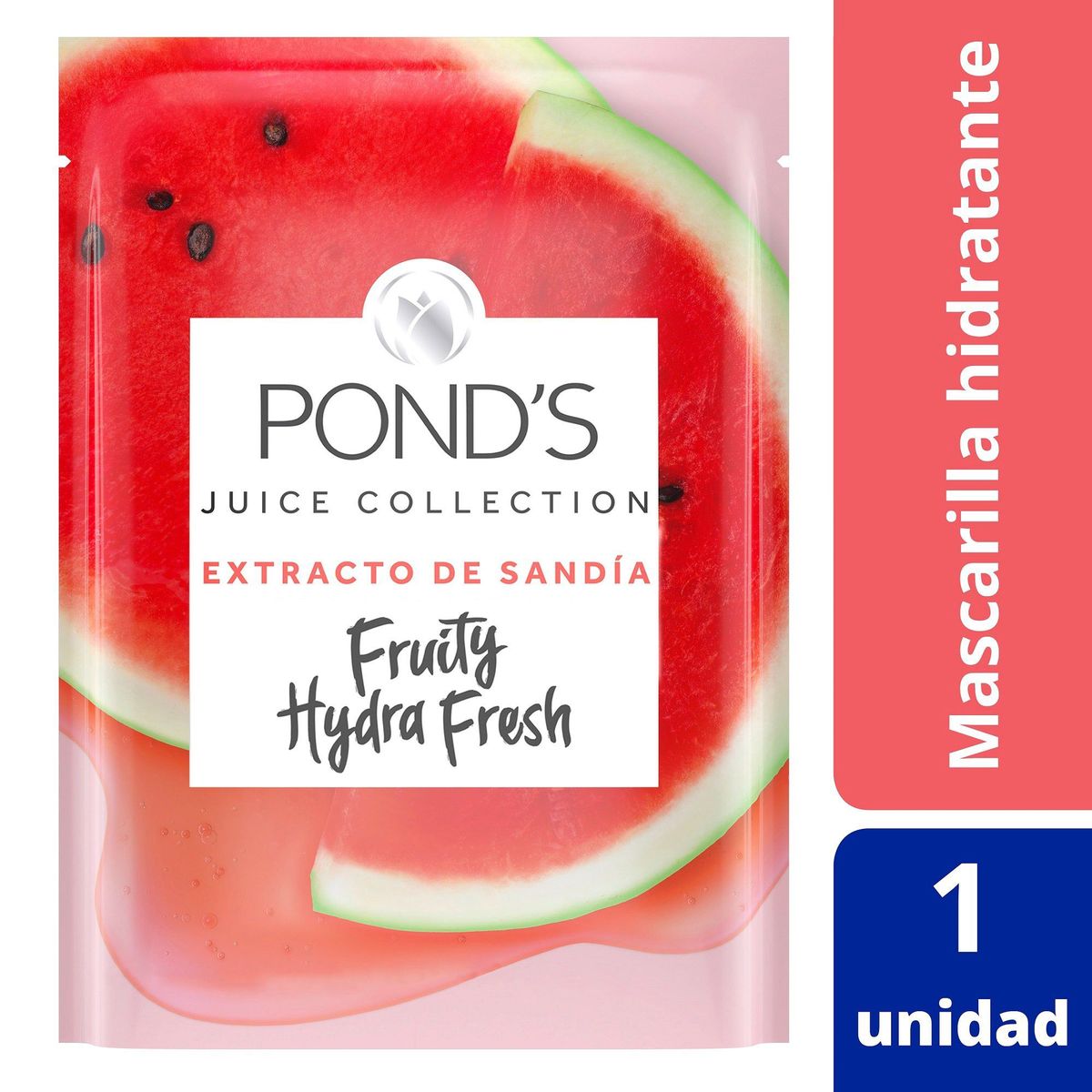 PONDS - Mascarilla en Tela Facial Ponds Fruity Hydra Fresh Sandía