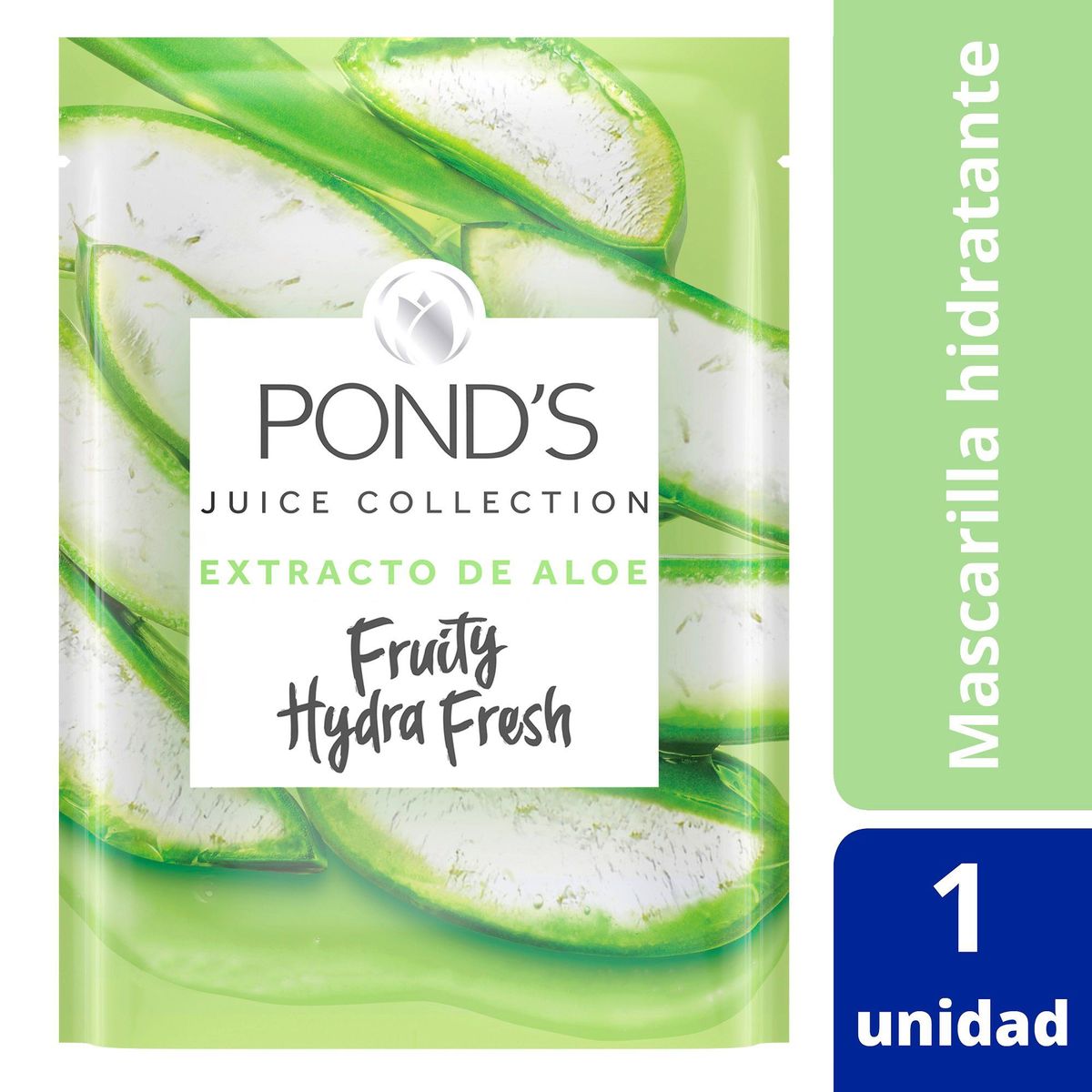 PONDS - Mascarilla en Tela Facial Ponds Fruity Hydra Fresh Aloe