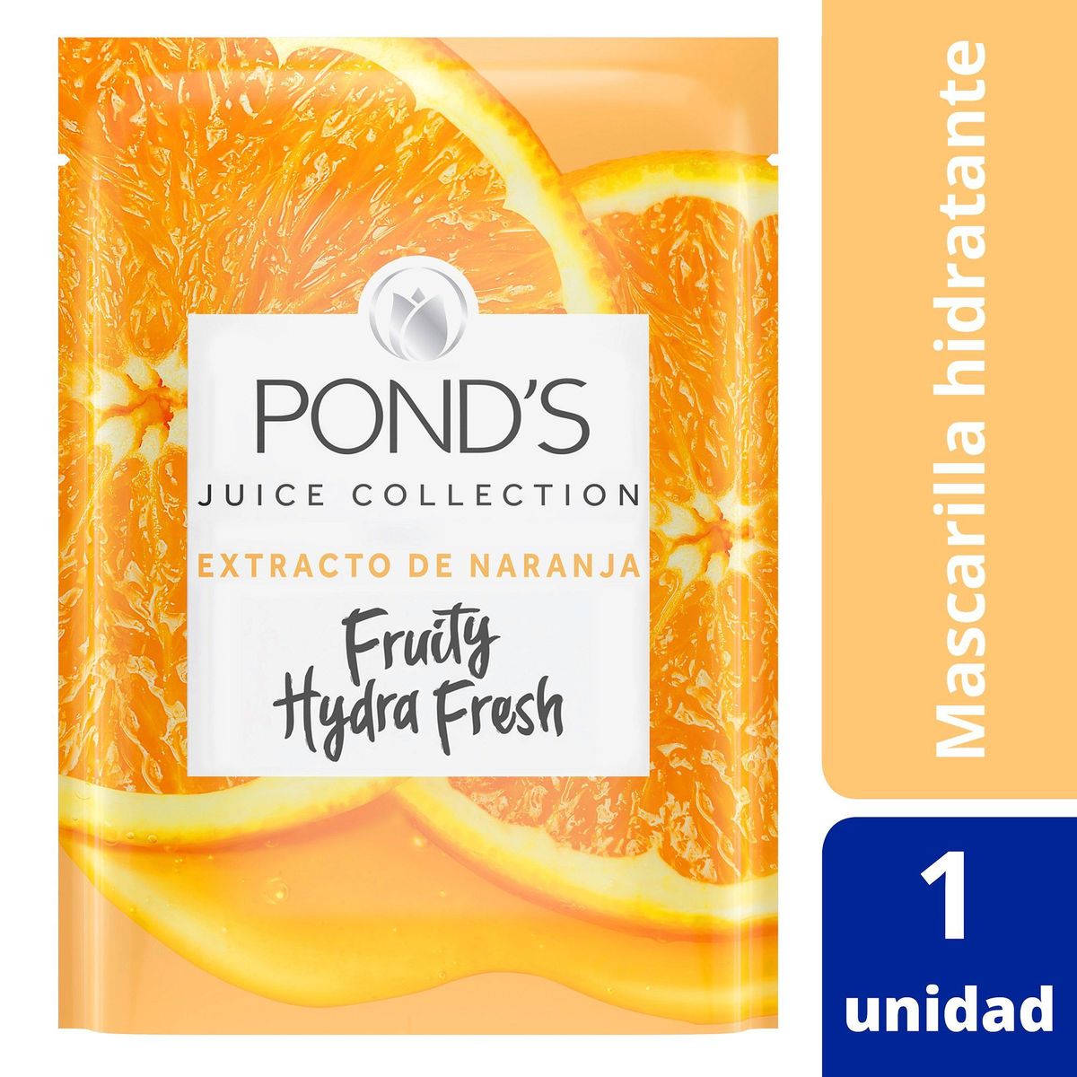 PONDS - Mascarilla en Tela Facial Ponds Fruity Hydra Fresh Naranja