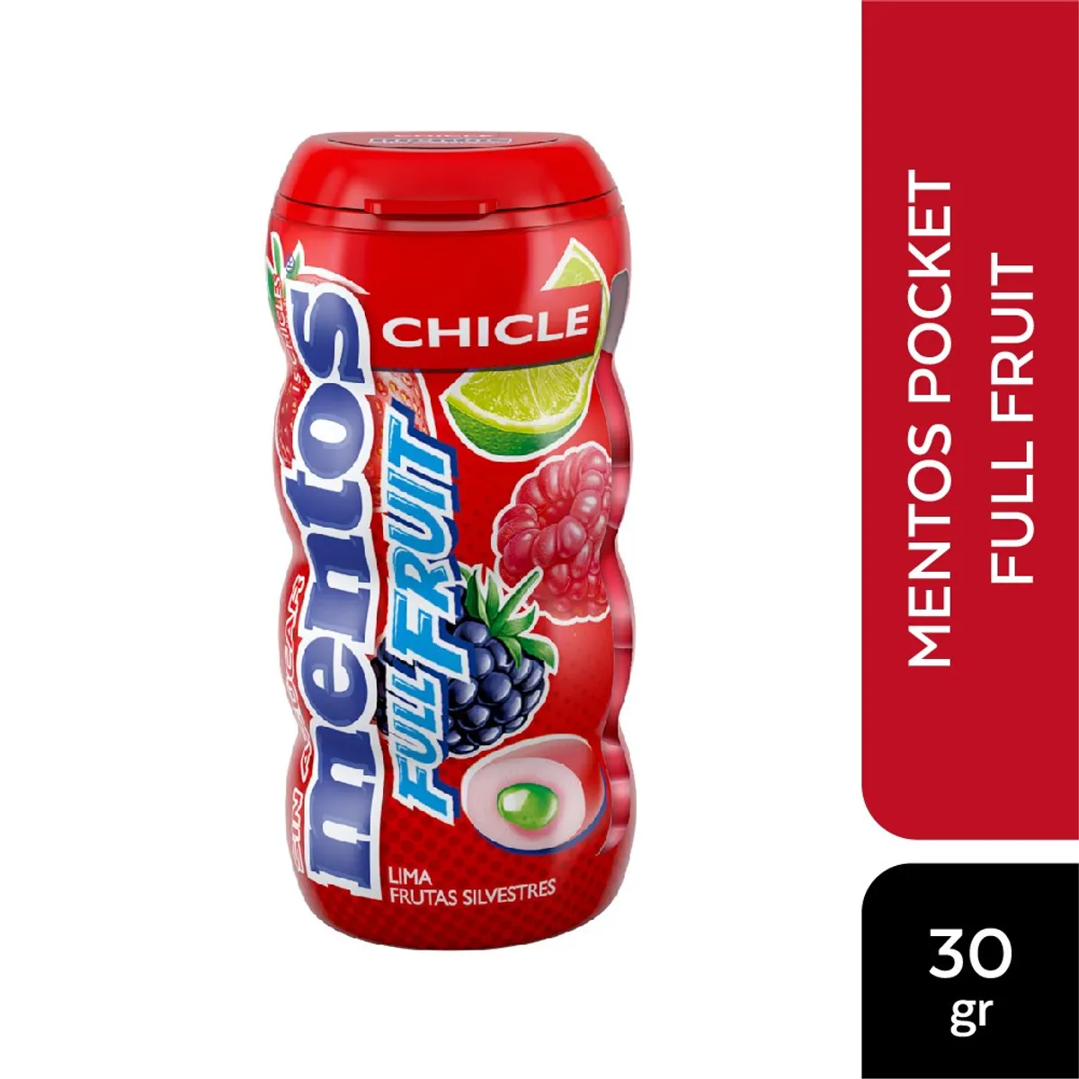 MENTOS - Mentos Frutos Rojos x 30 g