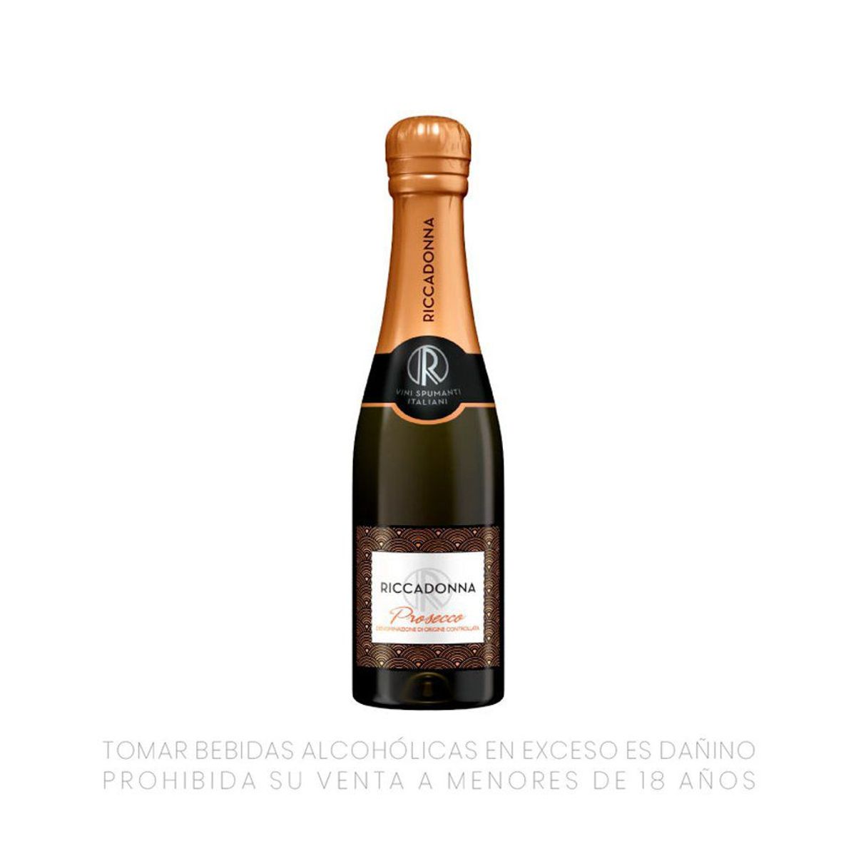 RICCADONNA - Espumante Riccadona Prosecco Pack 4 Botellas 200 mL
