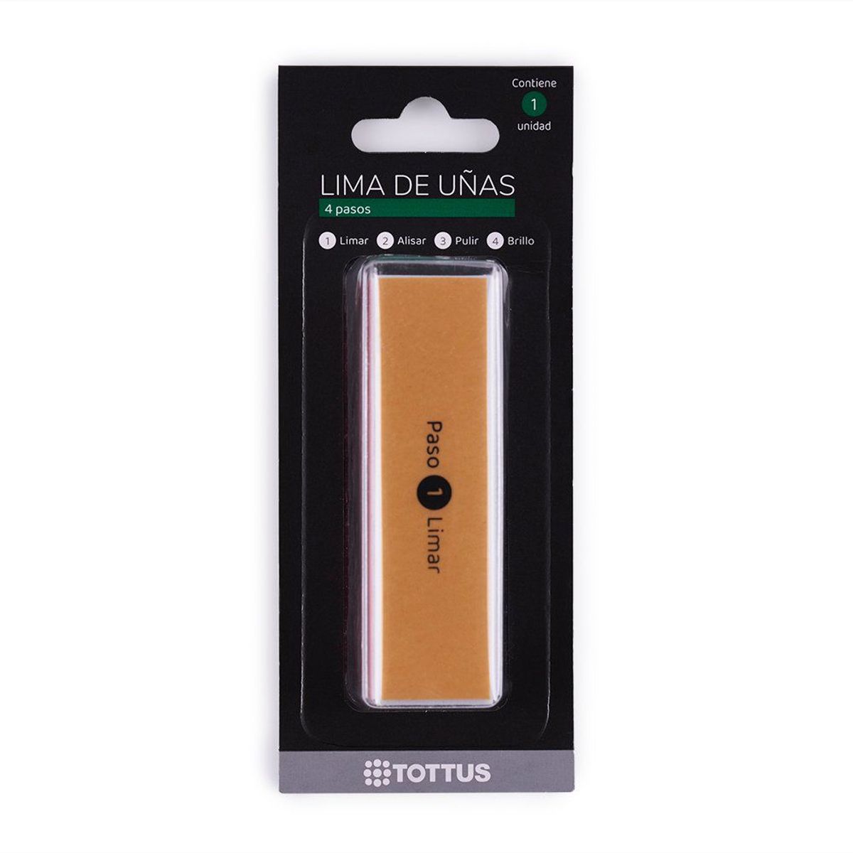 TOTTUS - Lima de Uñas 4 Pasos Tottus
