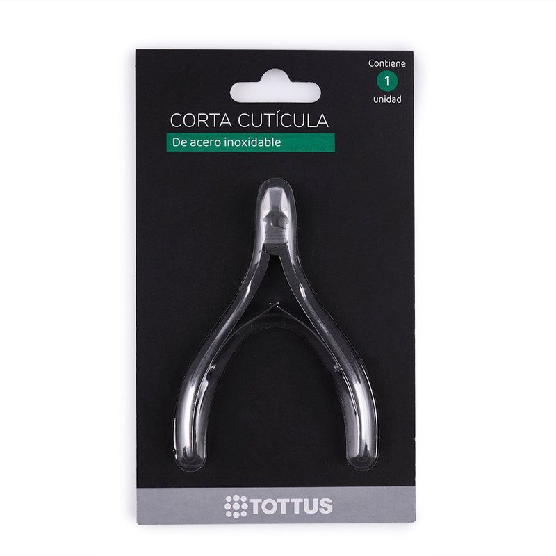 TOTTUS - Corta Cutícula Acero Tottus 1 Und