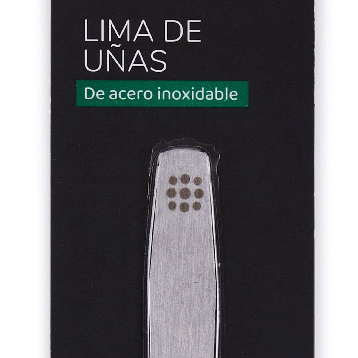 TOTTUS - Lima de Uñas de Acero Inoxidable Tottus