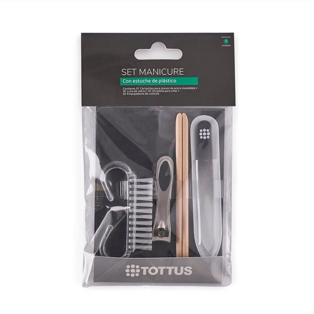TOTTUS - Set Manicure Tottus Bolsa 5 Und