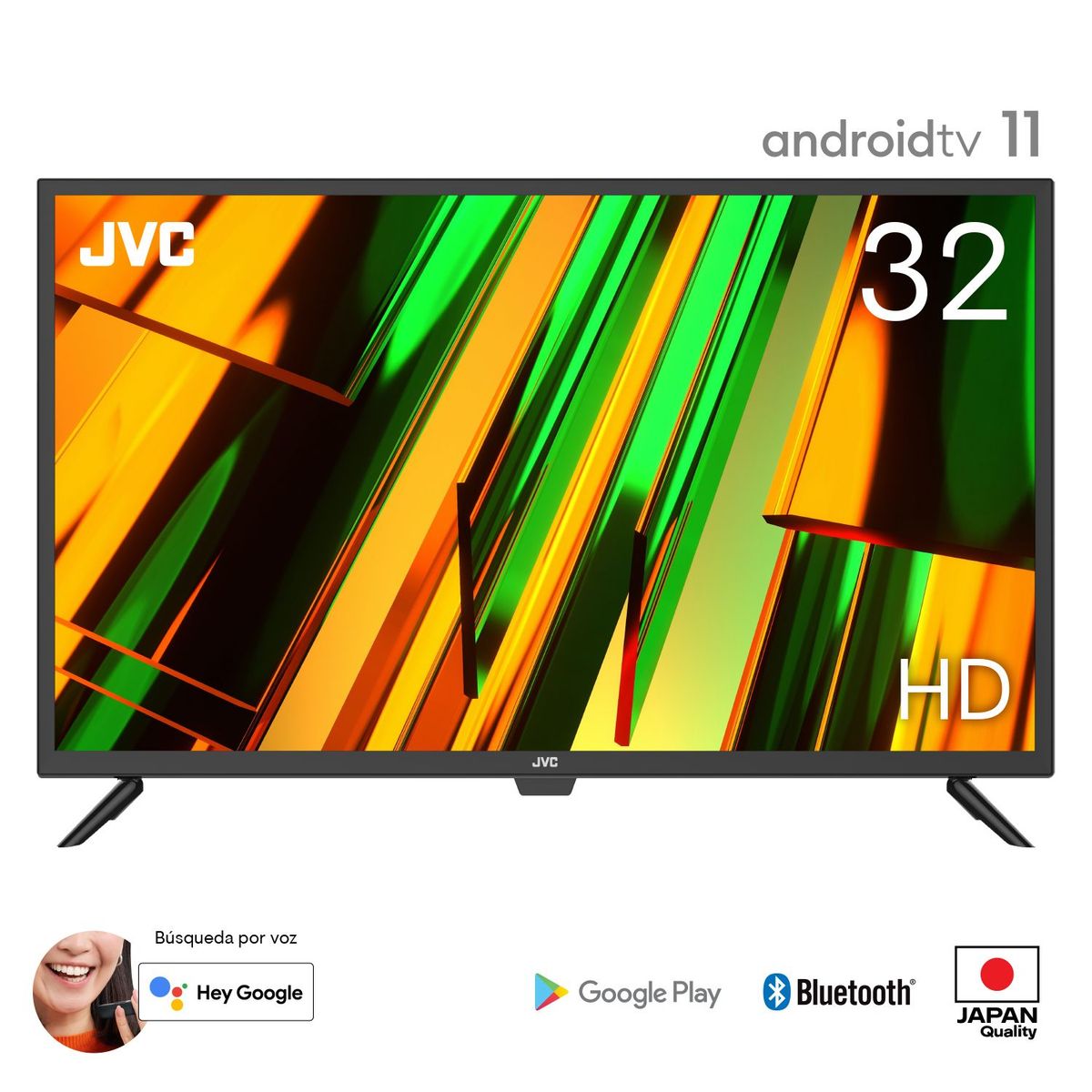 JVC - Televisor Led 32" Hd Android Tv Bt