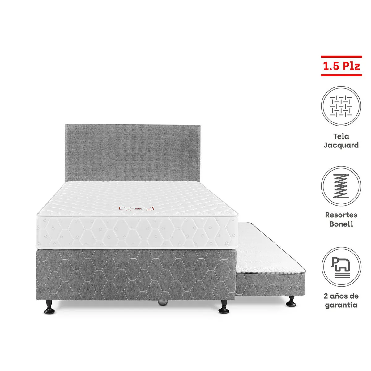 PARAISO - Dormitorio Divan Estandar 1.5 Pz