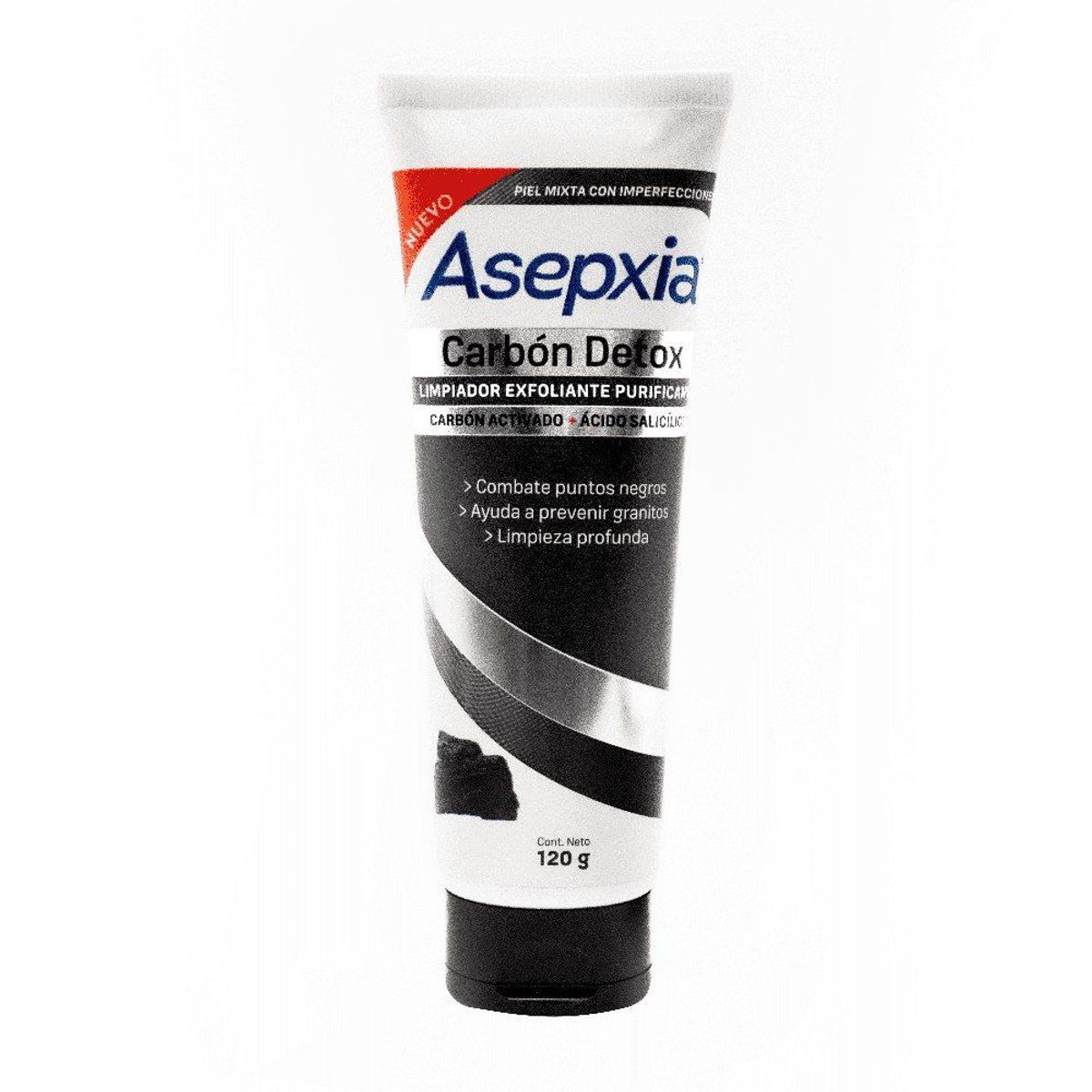 ASEPXIA - Gel Exfoliante Asepxia Carbón Detox Envase 120 g