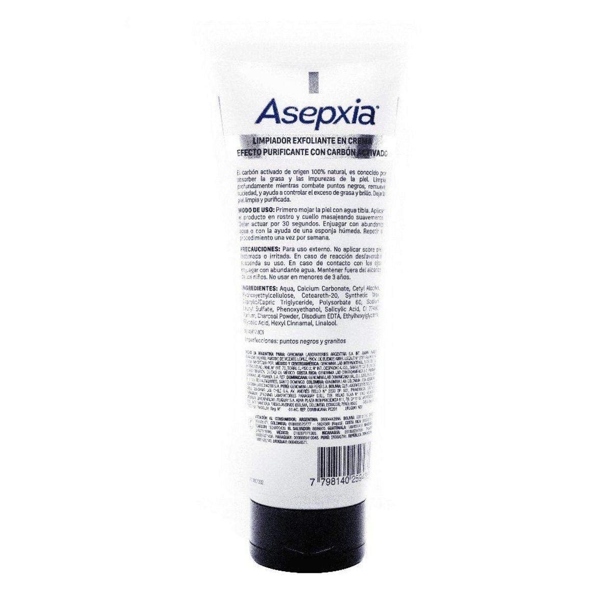 ASEPXIA - Gel Exfoliante Asepxia Carbón Detox Envase 120 g