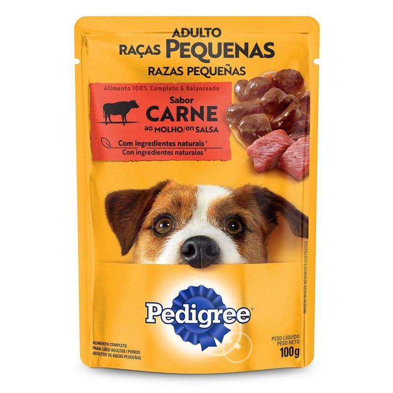 PEDIGREE - Comida Húmeda Para Perros Pedigree Adultos Pequeñas Sabor Carne 100 g