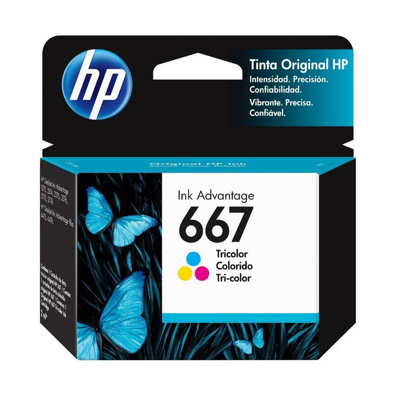 HP - Tinta HP 667 Tricolor Ink Cartridge
