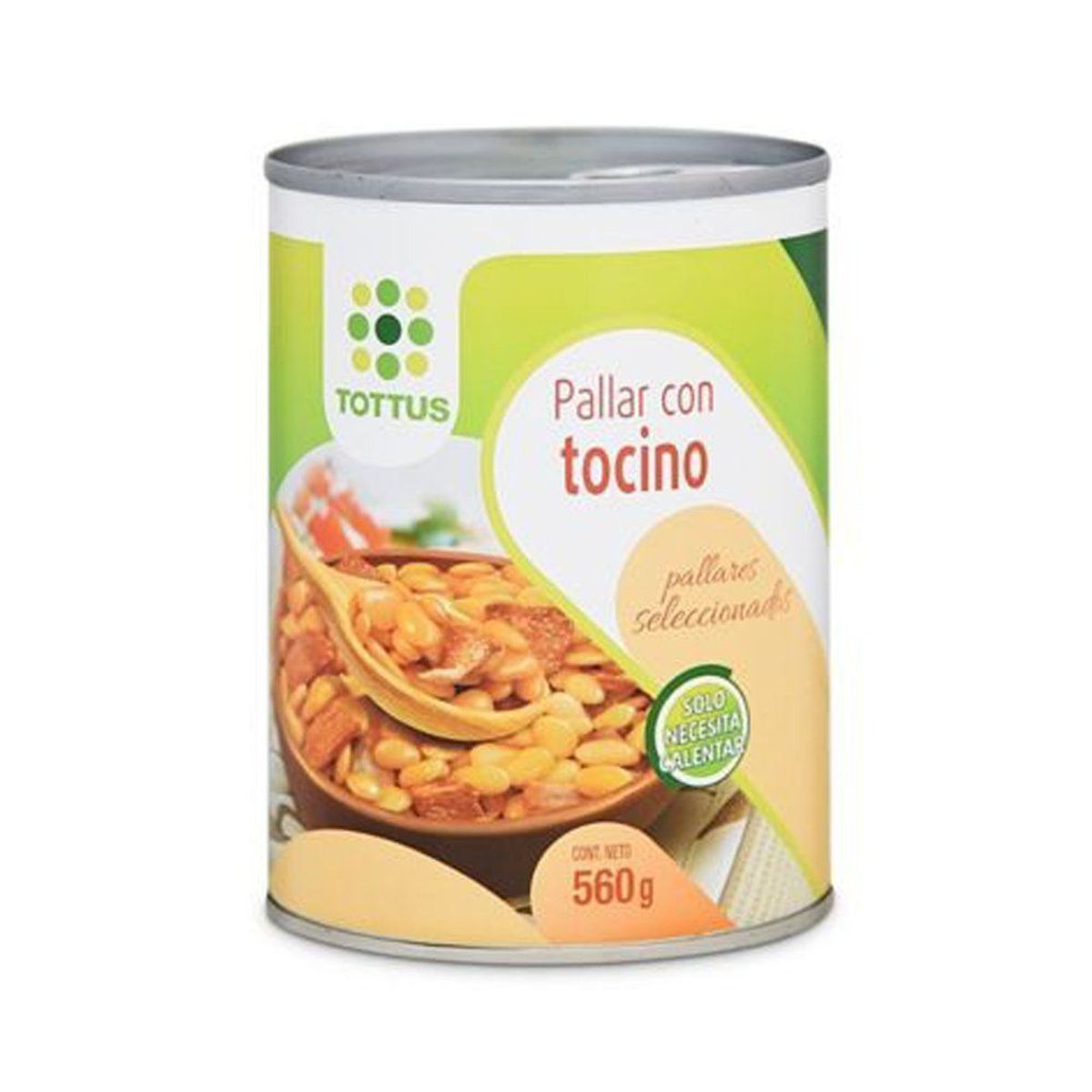 TOTTUS - Pallar con Tocino Tottus Lata 425 g