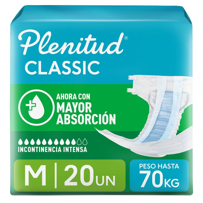 PLENITUD - Pañales para Adulto Classic Plenitud Talla M Empaque 20 Und